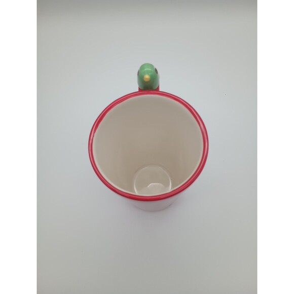 Valentine’s 09 Turtle Bird Embossed Bird on Handle Tall Mug 5-5/8" - Picture 4 of 5